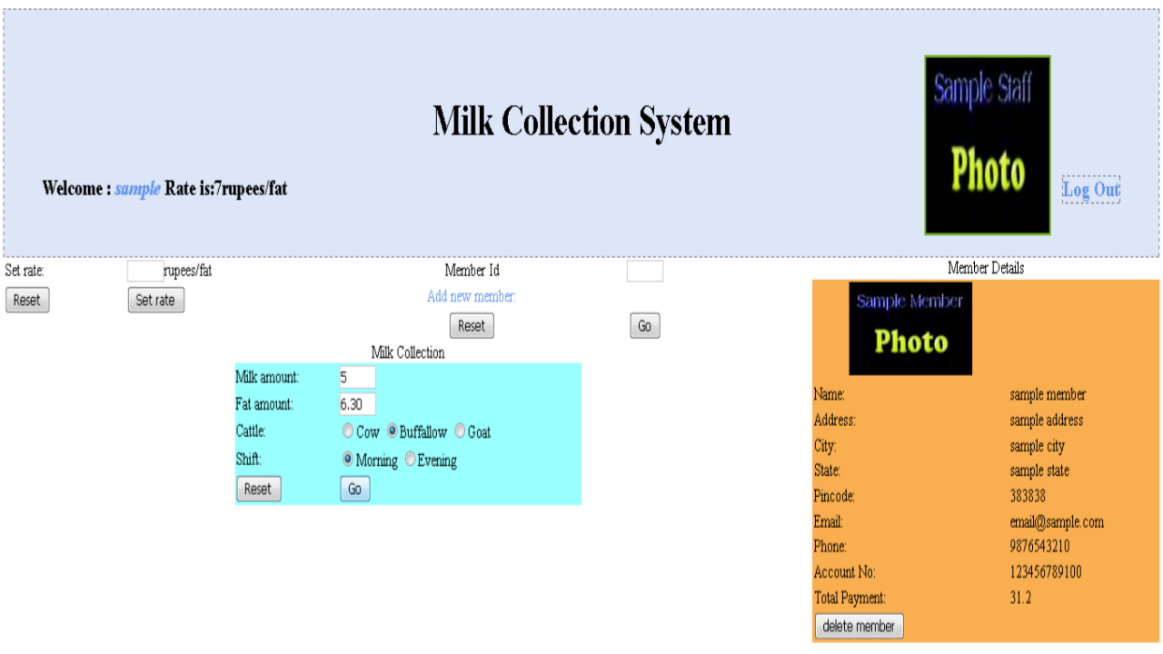 Milk Collection System